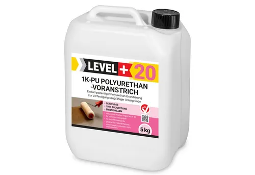 Level+ Haftgrund Grundierung 1K PU 5kg – Effektiver Voranstrich für optimale Haftung - Die Level+ Haftgrund Grundierung 1K PU sorgt für eine zuverlässige Basis mit hervorragender Haftung. Ideal für unterschiedliche Untergründe, einfach anzuwenden und in praktischer 5 kg Verpackung.