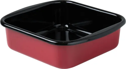 Riess Bratrohrpfanne Mini 22cm rot 0432-20 - Universalpfanne für kleine Haushalte, hitzebeständig bis 450°C und energieeffizient. Perfekt zum Braten und Backen von Fleisch, Gemüse und Aufläufen.