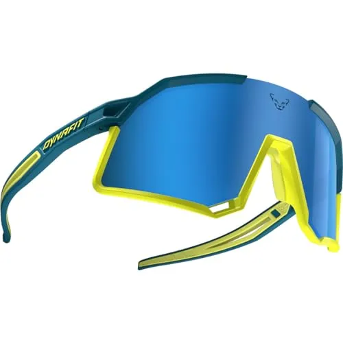 Dynafit Trail Evo Sonnenbrille, Blau/Gelb - Sportbrille für Bergsteigen und Trekking, aus robustem Material für optimale Leistung und perfekten Sitz bei allen Aktivitäten.