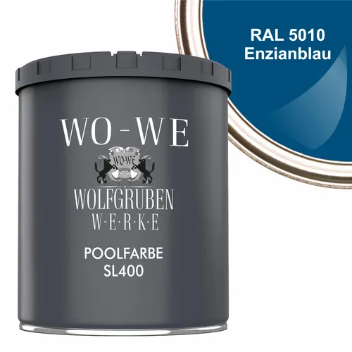 WO-WE Schwimmbadfarbe Enzianblau 750ml