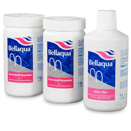 Bellaqua MEGA SPAR-SET Sauerstoff-Granulat + Aktivator Pool Whirlpool chlorfrei