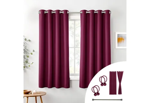 Cozyor Verdunkelungsvorhang 2er-Set mit Magnethaltern von Cozyor