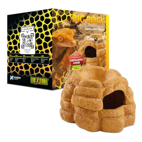 Exo Terra Big Rock, feuchtigkeitsspendende Höhle aus Keramik, mittel