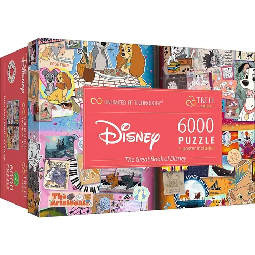 Puzzle 6000 Teile Disney Magical Book of Fairytales