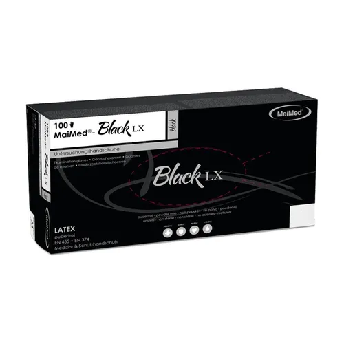 Maimed Black LX Latex schwarz L, 100 Stück