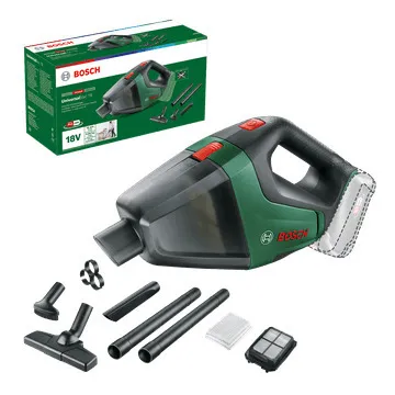 Bosch Akku-Sauger UniversalVac 18V Solo - Mobiler Handstaubsauger mit 18V Akkuleistung, vielseitig einsetzbar dank umfangreichem Zubehör und Power for All System