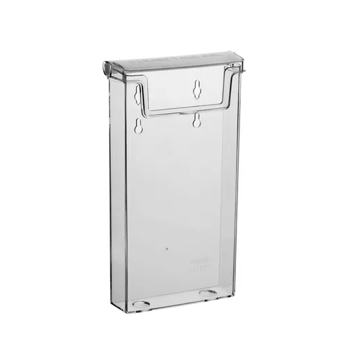 DIN Lang Prospekthalter/Flyerhalter/Prospektbox mit Deckel wetterfest / Aussen