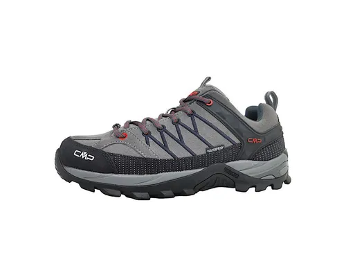 CMP Rigel Low Trekking Shoes WP graffite-antracite (44UF) 41 - Wanderschuhe für Herren, wasserdicht dank Clima Protect Membran, ideal für Trekking und Outdoor-Abenteuer, mit stoßdämpfender Sohle für optimalen Komfort und Trittsicherheit.