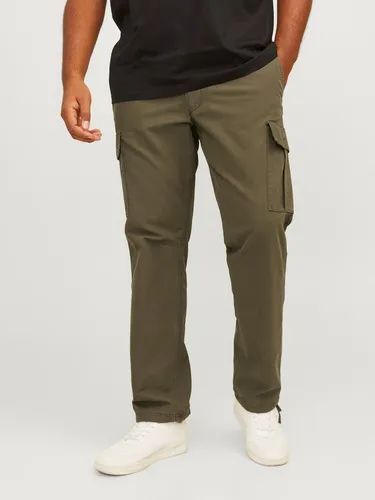 Jack & Jones PlusSize Cargohose JPSTKANE JJBARKLEY CARGO PANT NOOS PLS, Olive Night - Cargohose für Plus-Size, aus 100% Baumwolle, pflegeleicht und modisch im relaxed fit für optimalen Tragekomfort.