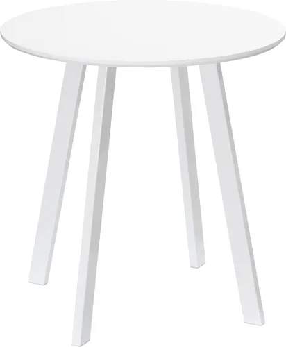 HOMCOM Runder Esstisch 72 x 72 cm für 2 Personen in weiß von HOMCOM