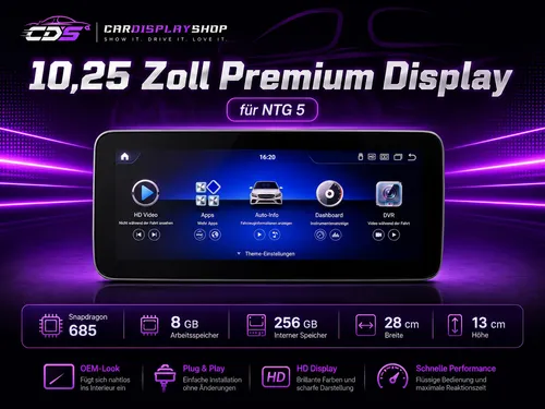 10,25 Zoll Premium Display für Mercedes B-Klasse W246