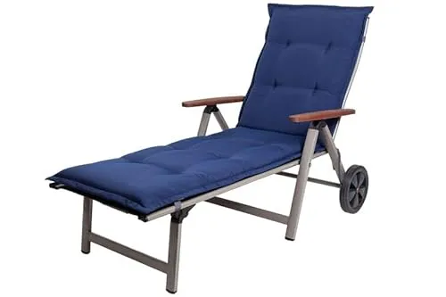 Kettler Polen KETTtex 2148 Auflage Rollliegen Florence dunkelblau Sitzpolster 190x60x8 cm (ohne Liege)