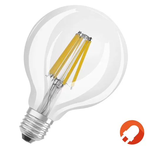 OSRAM Leistungsstarke E27 Globe 95 LED Glühbirne klar dimmbar 11W wie 100W