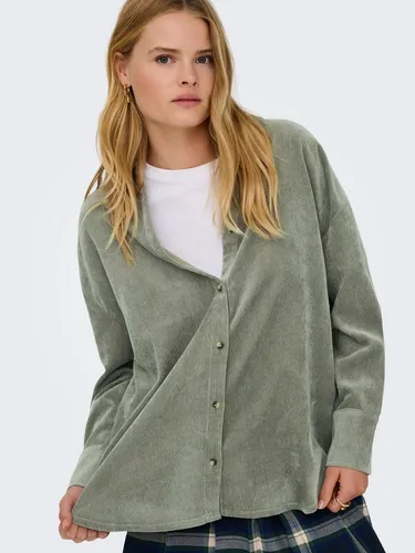 ONLY Female Hemd ONLMARIKE - Stilvolles Damenhemd - Locker geschnittenes Hemd aus 88% recyceltem Polyester, ideal für lässige Looks und umweltbewusste Mode.