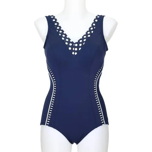 SUNMARIN Damen Badeanzug - Badeanzug mit eingearbeiteten Softschalen und tiefem Rückenausschnitt – ideal für sportliche Aktivitäten und stilvolle Auftritte im Wasser.