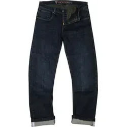 Modeka Glenn Cool Jeans - Dunkelblau - 38/34 - Motorradhosen mit 11,5 oz Denim und DuPont™ Kevlar® Faser für optimalen Schutz. Ausgestattet mit belüftetem Coolmax® Futter und ultra flachen SAS-TEC Knieprotektoren für höchsten Komfort.