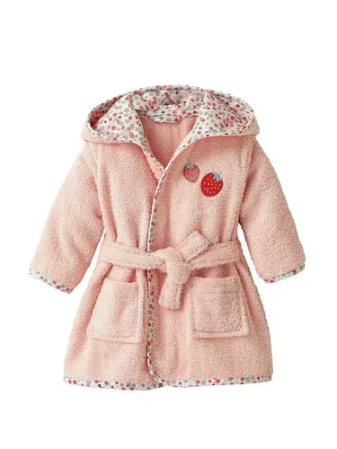 vertbaudet Baby Bademantel BIENENGARTEN aus Frottee - Hochwertiger Baby Bademantel aus 100 % Baumwolle mit Kapuze, festgenähtem Gürtel und zwei praktischen Taschen. Ideal für kuschelige Momente nach dem Baden, OEKO-TEX® zertifiziert für geprüfte Qualität.