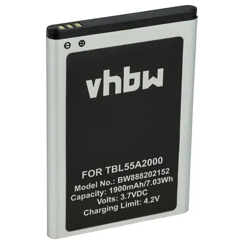 vhbw Akku Ersatz für TP-Link TBL55A2000, TBL-55A1800 für Router Modem Hotspots (1900 mAh, 3,7 V, Li-Polymer)