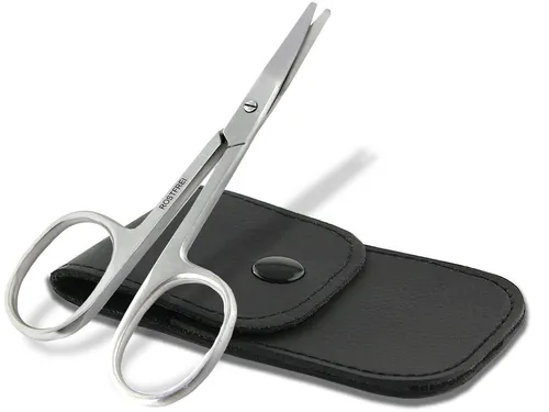 Nagelschere mit abgerundete Enden Edelstahl mit Etui für Fuß und Finger Nagel