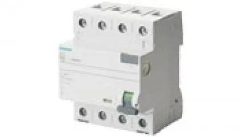 SIEMENS SENTRON Fehlerstromschutzschalter 4P 40A 0,1A Typ A 5SV3444-6 - Leistungsschalter für sicheren Schutz gegen Fehlerströme, ideal für industrielle Anwendungen und Haushalte. Hohe Leistung von 40A und IP20 Schutzart.