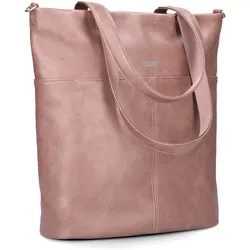 Zwei Damen Shopper Mademoiselle.M M145 - Damentaschen mit zeitlosem Design und 10 Liter Stauraum, aus wasserabweisendem Kunstleder, inkl. zusätzlichem Schultergurt für vielseitige Tragemöglichkeiten.
