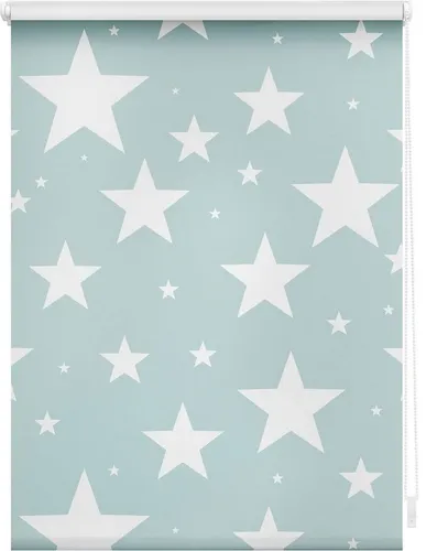 Seitenzugrollo Rollo Klemmfix Sterne, LICHTBLICK ORIGINAL - Seitenzugrollo ohne Bohren, blickdicht und lichtdurchlässig, ideal für Kinderzimmer. Schnelle Montage mit Klemmträgern sorgt für ein gemütliches Ambiente.