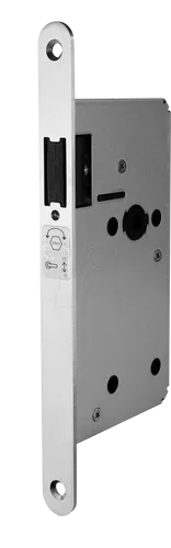 WIR elektronik mSCHLOSS - Mechanisches Magnetfallenschloss aus Edelstahl, leises Schließen ohne Widerstand und moderne Optik für bündig abschließende Türen