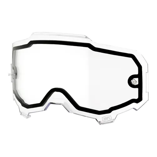 Armega Ersatzglas klar - 100% Sicht - Sportbrillen: Hochwertiges, klares Ersatzglas für Offroad-Aktivitäten, ideal für Motocross und Enduro. Robustes Polycarbonat für optimale Sicht und Schutz.