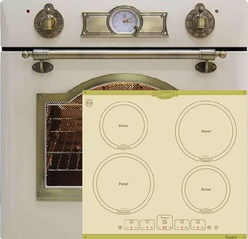 Herd Set Induktion Kaiser Empire Einbau Backofen Induktionskochfeld 60 cm Herd