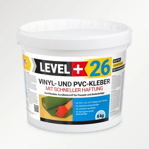 Vinylkleber LVT PVC CV Paneele Teppich 6kg Flex Klebstoff Schnelle Haftung L+26