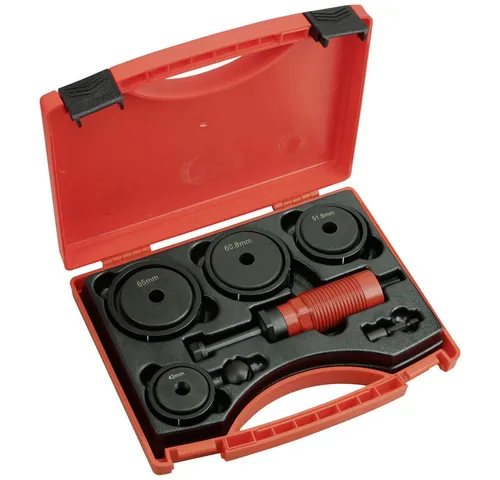 TOOLCRAFT TO-9610281 Stanzeinsätze für präzise runde Löcher - Stanzwerkzeuge für Ø43-65mm, ermöglichen saubere Schnitte ohne Grat und reduzieren den Kraftaufwand. Ideal für professionelle Anwendungen in der Werkstatt.