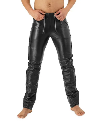 BOCKLE Herren Lederhose - Premium Zimmermannhose - Hochwertige Lederjeans für Herren, ideal für Handwerk und Freizeit. Größe 42, strapazierfähig und komfortabel.
