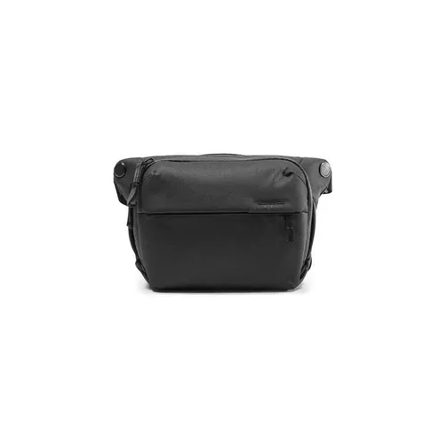 Peak Design Everyday Sling 6L Schwarz - Vielseitige Kameratasche - Kameratasche mit 6L Volumen, tragbar als Hüfttasche oder Umhängetasche, inklusive FlexFold-Einteilern für optimale Organisation von Kamera und Zubehör.