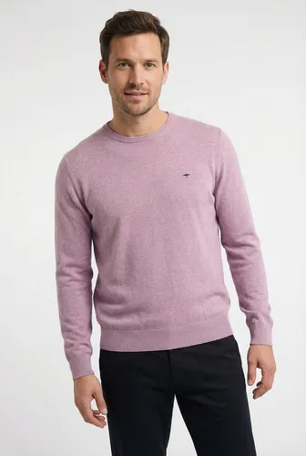 FYNCH-HATTON Rundhalspullover aus Baumwolle, mit Rundhalsausschnitt, Regular Fit