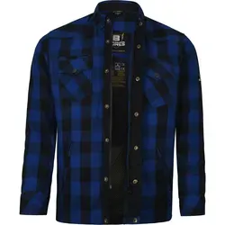 Bores Bike Style Herren Motorrad-Lederjacke 6XL - CE Level AA geprüft - Robuste Motorradjacke aus BorteXX, in stylvollem Blau, für optimalen Tragekomfort und Sicherheit beim Fahren.