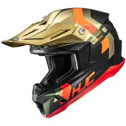 HJC C50 Primal MC6HSF Cross-Helm schwarz unisex, M - Robuster Cross-Helm aus Polycarbonat mit fortschrittlichem Belüftungssystem für optimalen Luftstrom. Ideal für Abenteuerfahrer, bietet Komfort und einfache Reinigung.