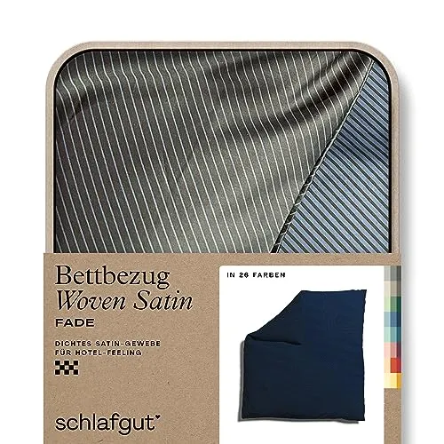 Produktbild schlafgut Woven Fade Satin Bettwäsche 240x220 cm – Gestreift in Hotelqualität