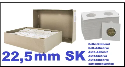 100-Look-1-8322225-Münzrähmchen-22,5-mm-selbstklebend-Format-50x50mm