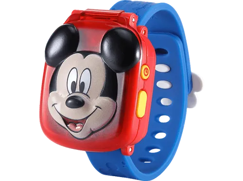 VTECH Mickys Lernuhr - Lernuhr mit Disney-Spaß - Spielcomputer & Lerncomputer mit Micky Maus-Design, 4 Lernspielen und coolen Animationen. Ideal für kleine Entdecker, die spielerisch lernen möchten!