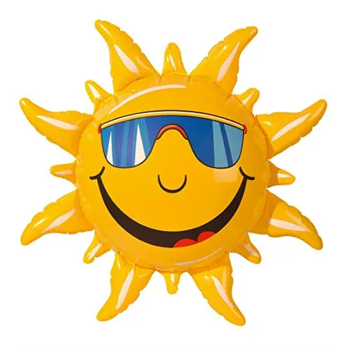 Amakando Sonne aufblasbar Sommerdeko Dekosonne Stranddeko Gartenparty Deko Beach Party Dekoration Partydekoration