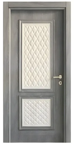 Graue Robuste Holztür - Edle Designer Wohnungstüren - Moderne Kompletttür in Grau, 96 x 209 cm, mit PVC-Beschichtung und 2 Jahren Herstellergarantie. Ideal für verschiedene Räume und vielseitig einsetzbar.