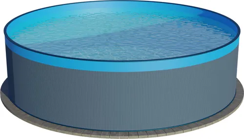 Waterman Rundpool Stahlwandpool - Langlebig und vielseitig - Rundpool aus verzinktem Stahl, ideal für Heimwerker. Hohe Stabilität und UV-beständige Folie garantieren dauerhaften Badespaß. Perfekt für Aufstellung oder teilversenkt.