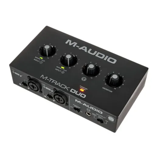 M-Audio M-Track Duo – USB Audio Interface für Aufnahmen und Streaming