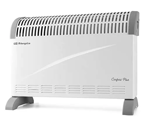 Orbegozo Convector Heizkörper 2000W - Konvektorheizung mit 3 Heizstufen, einstellbarem Thermostat und Überhitzungsschutz. Ideal für Wohnräume und Badezimmer, tragbar und effizient.