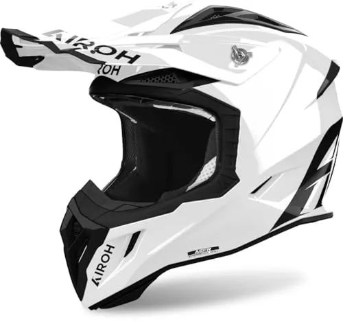 Airoh Aviator Ace 2 Solid Motocross Helm, weiß, Größe M in weiß von Airoh
