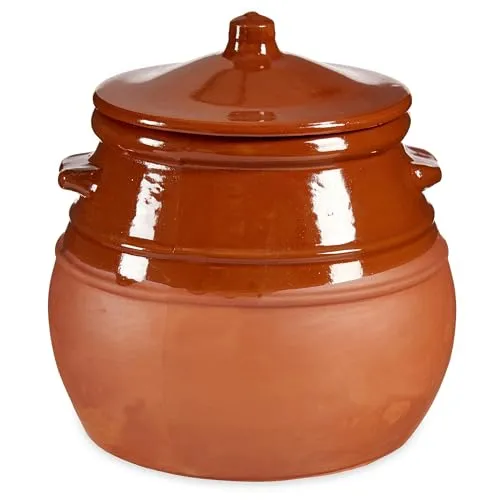 Tontopf mit Deckel 3,5 Liter von Annastore