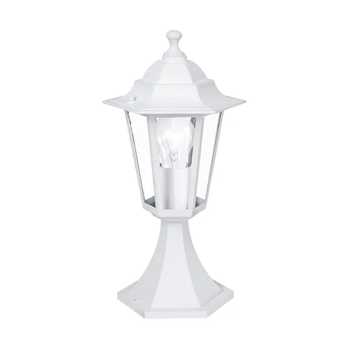 EGLO Außen-Sockellampe Laterna 5 - Witterungsbeständige 1-flammige Sockelleuchte - Lampen für den Außenbereich, spritzwassergeschützt (IP44) und aus langlebigem Aluminiumguss, ideal für Garten, Terrasse und Eingangsbereiche.
