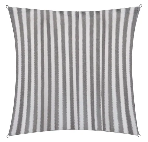 Lumaland Sonnensegel 3x3m Grau - Sonnenschutz aus 100% HDPE mit UV-Schutz, ideal für Garten und Terrasse - inkl. Befestigungsseile für einfache Montage.