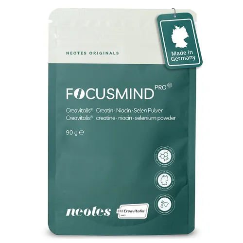 Focusmind Pro© Pulver - 90 g - Vielseitiges Pulver für die tägliche Ernährung, geschmacksneutral und einfach in Shakes oder Mahlzeiten integrierbar. Ideal für eine ausgewogene Ergänzung.