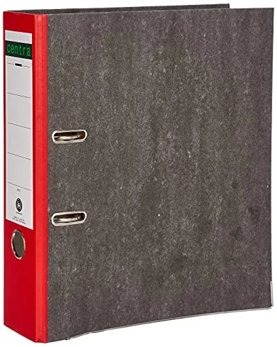 Leitz Centra 220123 Ordner Standard, mit Farbrücken, mit Schlitzen, A4, breit, rot, Single